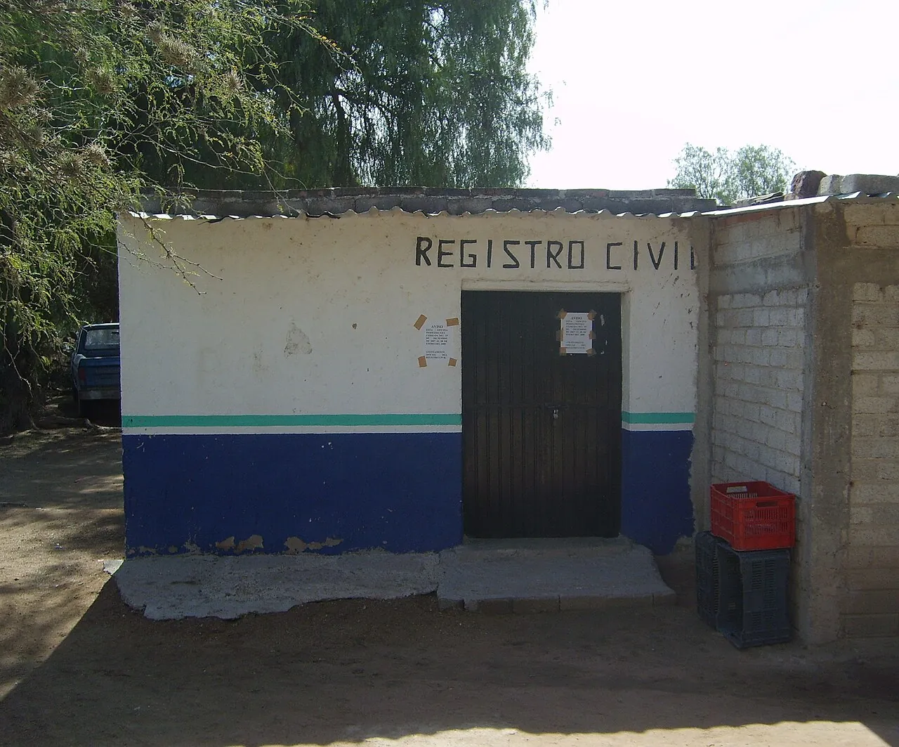 Oficina del Registro Civil en Pozo Ademado, San Diego de la Unión, Guanajuato